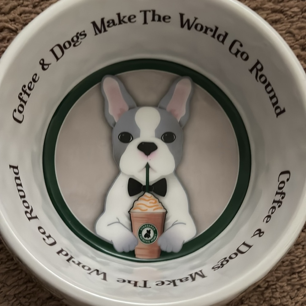 NWT Adorable dog or cat Starbucks bowls set brand new - Picture 3 of 3